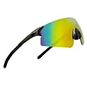 ShadyVEU Slim Lightweight Sports Rimless Frame Multicolored Mirrored Lens Soft Tips Unisex Sunglasses