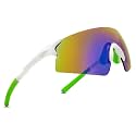 ShadyVEU Slim Lightweight Sports Rimless Frame Multicolored Mirrored Lens Soft Tips Unisex Sunglasses
