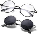 shadz Gradient, Others Round, Round Sunglasses (50) (For Boys & Girls, Clear, Black)