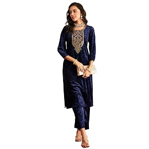 Shae by Sassafras Womens Velvet Floral Embroidered