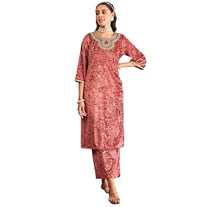 Shae by Sassafras Womens Velvet Floral Embroidered