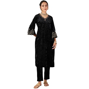 Shae by Sassafras Womens Velvet Floral Embroidered