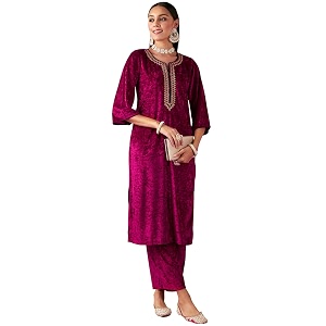 Shae by Sassafras Womens Velvet Floral Embroidered