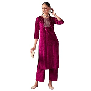 Shae by Sassafras Womens Velvet Floral Embroidered
