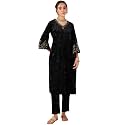 Shae by Sassafras Women39s Velvet Floral Embroidered
