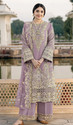 SHAFNUFAB Semi Stitched Chiffon Kurta Palazzo