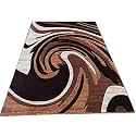 Shag Area Rug 5x7 Feet | 1 Inch Thick Soft Carpet for Living Room &amp; Bedroom | Anti-Slip Backing | Durable, Fluffy &amp; Easy-Care Home Decor Rug