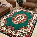 Shag Area Rug 5x7 Feet | 1 Inch Thick Soft Carpet for Living Room &amp; Bedroom | Anti-Slip Backing | Durable, Fluffy &amp; Easy-Care Home Decor Rug
