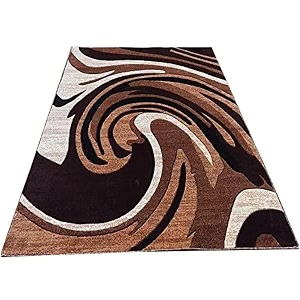 shag area rug 6x8 feet  1 inch thick soft carpet for living room amp bedroom  anti-slip backing  durable fluffy amp easy-care home decor rug