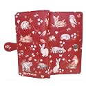 Shag Wear Forest Friends Large Animal Wallet 7" Red