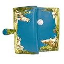 Shag Wear Howling Wolf Pack Large Animal Wallet 7" Blue