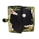 Shag Wear Howling Wolf Pack Large Animal Wallet 7" Black