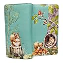 Shag Wear Squirrel Large Wallet 7" Earth Green