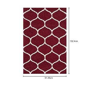 Shaggy Carpet for Living Room 12X18 FEET