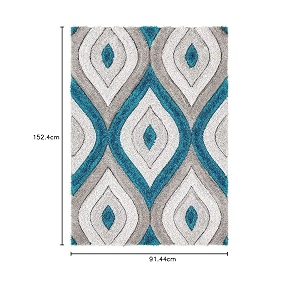 Shaggy Carpet for Living Room 8X10 FEET