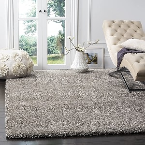 shaggy carpet plain fur rugs for bedroom living room 3x5 feet plush microfiber 2 inch height grey multi color