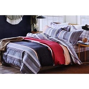 220 tc glace cotton king size double bed xxxl 10 feet bedsheet without joint with 2 pillow covers brown tiger