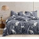 220 TC Glace Cotton King Size Double Bed XXXL 10 Feet BedSheet Without Joint with 2 Pillow Covers (Black White)