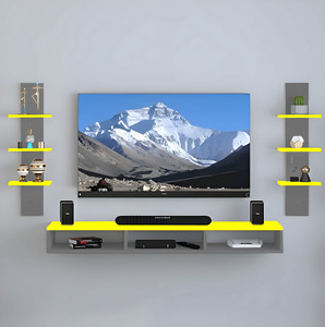 shahq tv cabinet for bedroom in 32 inch in engineered wood tv entertainment unit finish color - grey  yellow diydo-it-yourself