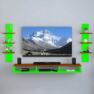 shahq tv cabinet for bedroom in 32 inch in engineered wood tv entertainment unit finish color - green brown diydo-it-yourself