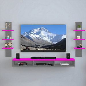 shahq tv cabinet for bedroom in 32 inch in engineered wood tv entertainment unit finish color - grey  pink diydo-it-yourself