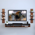 ShahQ TV Cabinet for Bedroom in 32 inch in Engineered Wood TV Entertainment Unit