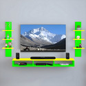 ShahQ TV Cabinet for Bedroom in 32 inch in Engineered Wood TV Entertainment Unit
