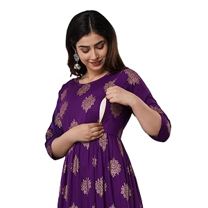 SHAIFALI Fashions Womens Cotton Floral Printed Maternity