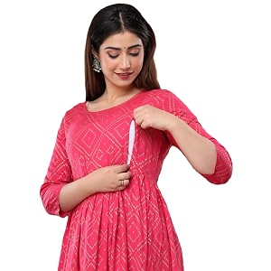 SHAIFALI Fashions Womens Cotton Floral Printed Maternity