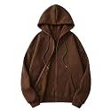 SHAIRA FASHION Women39s Solid Zipper Hooded Sweatshirt
