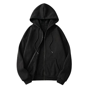 SHAIRA FASHION Womens Solid Zipper Hooded Sweatshirt