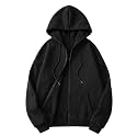 SHAIRA FASHION Women39s Solid Zipper Hooded Sweatshirt