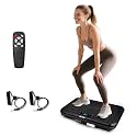 ROTAI Vibration Plate Exercise Machine for Lymphatic Drainage Massager &amp; Weight Loss, 400 lbs Capacity Whole Body Vibrating Shake Plate Workout for Women and Men