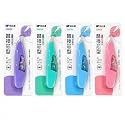 SHAKTISM Correction Tape 5m x 5mm | Smooth Instant Dry White Correction Roller | Mess-Free PET Correction Tape for School, Office, Students, Teachers & Home (Pack of 2, Random Color)