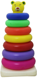 shalimar stacking colouring teddy rings - 7 rings multicolor multicolor