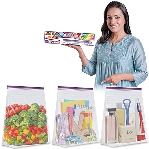 Shalimar Zip N Slider Press Fit Bags