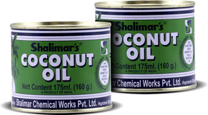 shalimars shalimar edible grade coconut oil 2 x 175 ml