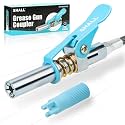 SHALL Grease Gun Coupler, Quick Release & Strong Locking Grease Gun Couplers w/Zerk Fittings Cleaner, 10000 PSI High Pressure Grease Gun Tips, Compatible with All Grease Guns 1/8" NPT Grease Fittings