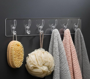 Shalvi 6 Hook Self Adhesive Multipurpose Wall