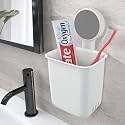 SHALVI Plastic Toothbrush Holders for Bathroom | Toothbrush Holders for Toothbrushes | Wall Mounted Toothbrush Holder/Bathroom Shelf for Wall (Plastic Toothbrush Holder)