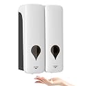 Shampoo and Conditioner Dispenser, 2 Chamber 2x300ml, Wall Mount, No Drill