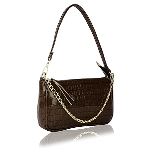 shamriz leather casual travel chain shouldersling bag with detachable chain sling for womengirl39s