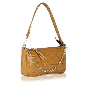 shamriz leather casual travel chain shouldersling bag with detachable chain sling for womengirl39s