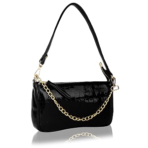 shamriz leather casual travel chain shouldersling bag with detachable chain sling for womengirl39s