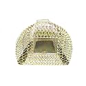 Wooden Rat Trap – Humane Live Catch &amp; Release Mousetrap – Durable, ECO-Friendly CAGE for Indoor &amp; Outdoor USE (Iron CAGE (Oval Shape))