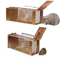 Wooden Rat Trap – Humane Live Catch & Release Mousetrap – Durable, ECO-Friendly CAGE for Indoor & Outdoor USE (Rat Trap Combo)