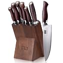 SHAN ZU 7 Pc Japanese Knife set, High Carbon 10Cr15Mov Stainless Steel