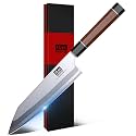 SHAN ZU 8 Inch Japanese Chef Knife, 9 Layers 10Cr15MoV High Carbon Steel