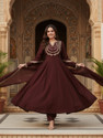 shankhpushpi Embroidered Anarkali Kurta Bottom Dupatta