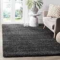 Shanno Carpet Luxury Shaggy Carpet Solid Plain